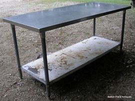 Several Great Stainless Steel Restaurant Tables