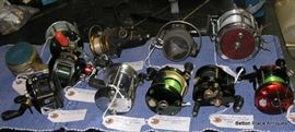 Fishing reels including Penn, Daiwa, Revo, Abu Garcia and more