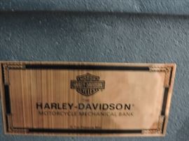 Harley Davidson mechanical bank