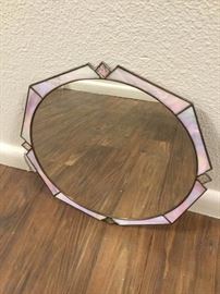 019 OctagonShaped Stained Glass Mirror