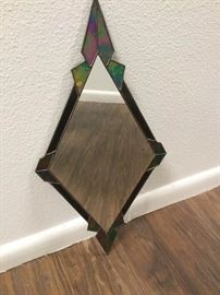 020 Diamond Stained Glass Mirror
