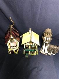 A Trio of Stained Glass Houses