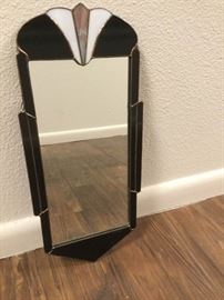 Art Deco Stained Glass Mirror