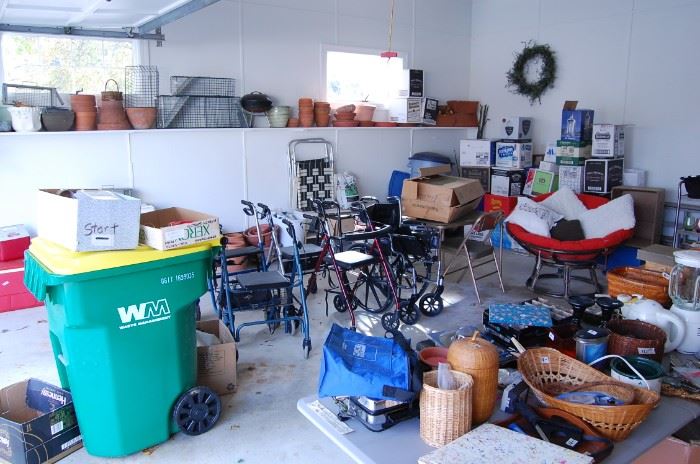 garage is the overflow from the house where I did not have room for it all. 