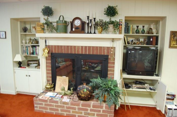 Family Room is garden level- decorative items