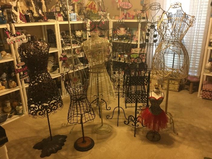 LOTS of Wire Dress Forms! Also from recent Buy-out