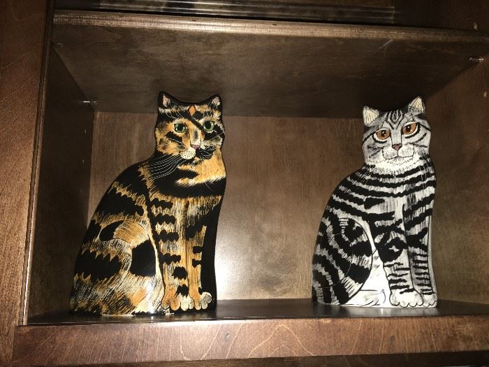 Lots of Cat Décor! These are Vases