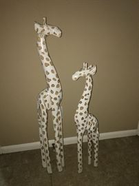 Wooden Giraffes