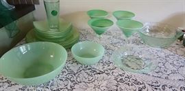 Unique and Beautiful green glassware