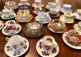Beautiful teacup and saucer collection!