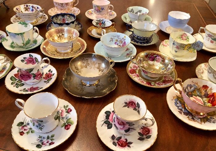 Beautiful teacup and saucer collection!