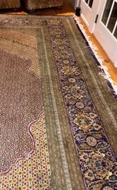 Luxe oriental carpets throughout the home!