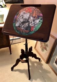 Antique drafting table, 19th c. -- Puzzle not included!! :)