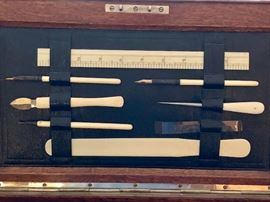 Desk implements intact!