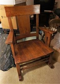 Oak rocking chair