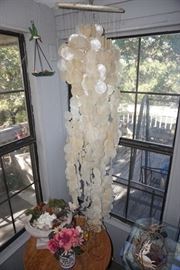Capiz shell hanging