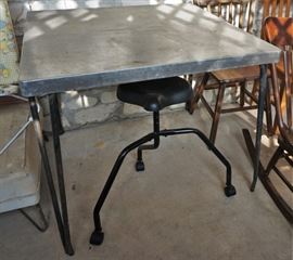 Vintage hairpin leg table