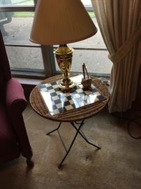 checkboard table