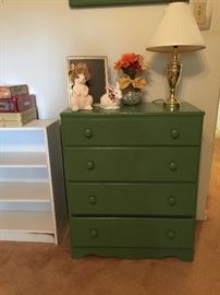 4 drawer green chest