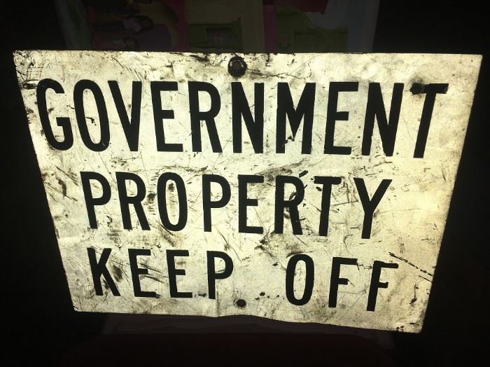 VINTAGE ALUMINUM SIGN