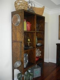 antique display cabinet: 88" tall x 46" wide