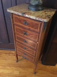 Many smaller antique accent furniture pieces