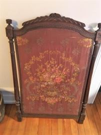 Antique fireplace cover