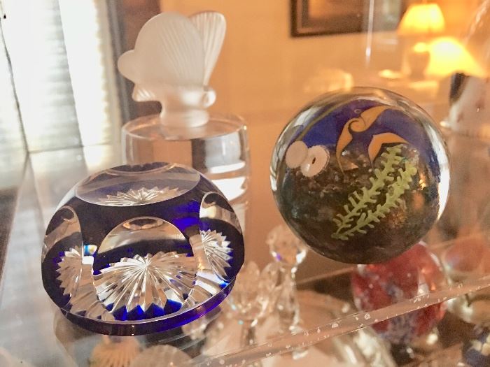 Signed collectible paperweights