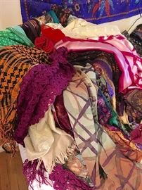 Ladies silk scarves