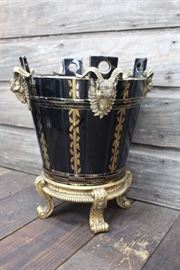 Ornate metal container