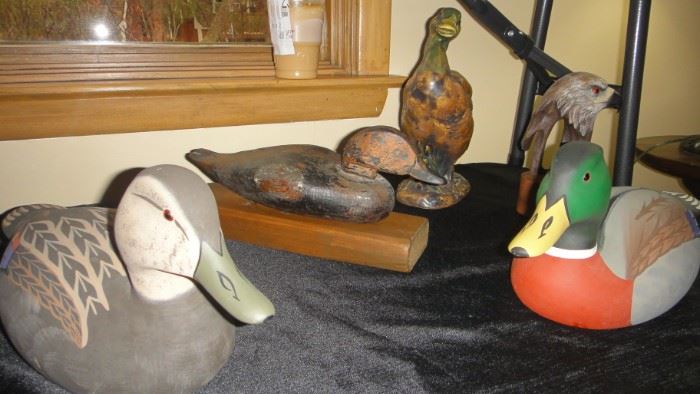 Carved Ducks, All signed