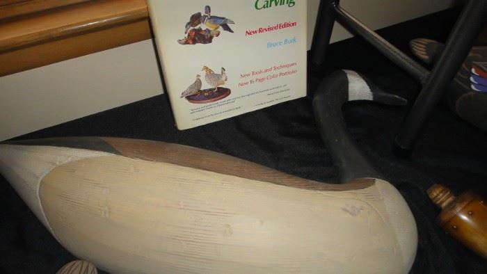 Carved duck, Signed Roy Smith