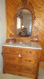 Antique dresser, Marble top
