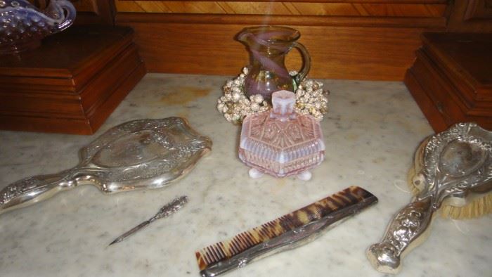 Antique Dresser Set