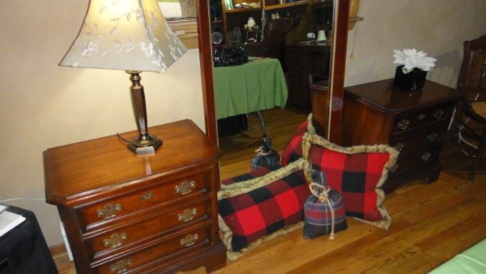 Side Tables, Mirror