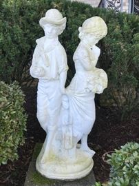 Statue # 57 ~ Young Man & Woman Standing