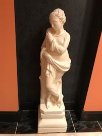 Statue # 9 ~ Woman with Hand on Shoulder ~ 45" w/Base