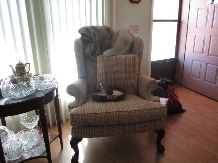 Pair of oversized arm chairs