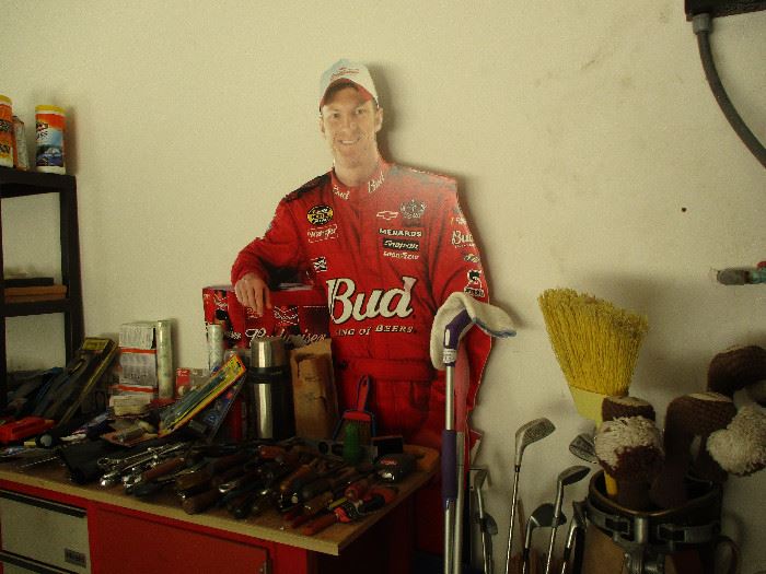 Budweiser cut out figure