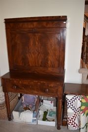 ANTIQUE SECRETARY WRITING DESK (FROM UPSTATE NEW YORK)