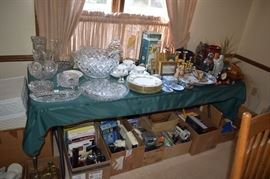 CLEAR GLASS, DECOR, DISHWARE, OFFICE SUPPLIES
