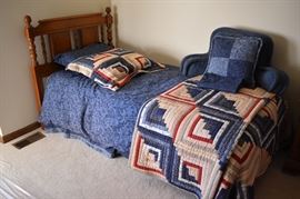 TWIN BED & EDDIE BAUER BEDDING