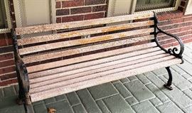 outdoor bench