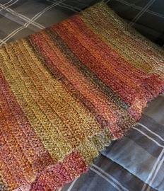 hand made crochet afghan