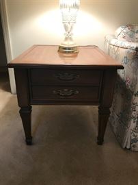#2 (2) Brandt end tables with 1 big drawer 22x27x21 $100 ea $200.00