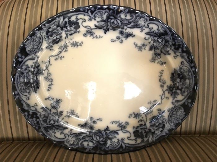 Mayer Bone China Blue and White Platter 