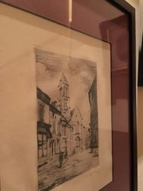 Etching, Signed Gamble