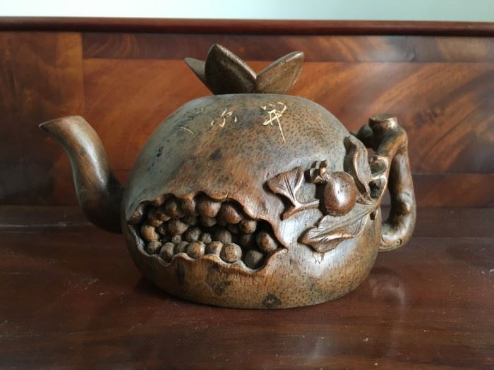 Unique Carved Tea Pot
