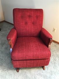 Vintage red chair