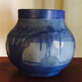 Newcomb College Pottery Vase Decorated by Sadie Irvine